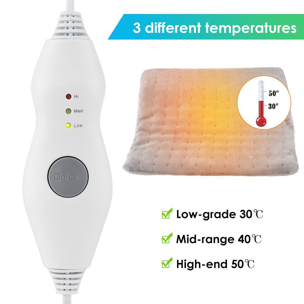 Three Speed Constant Temperature Electric Heating Pad Detachable Inner Bladder Heating Cushion Massage Warm Heating Blanket